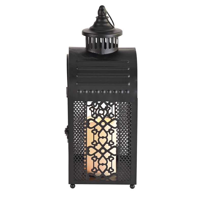 16.5'' H Tabletop Lantern with Candle Included