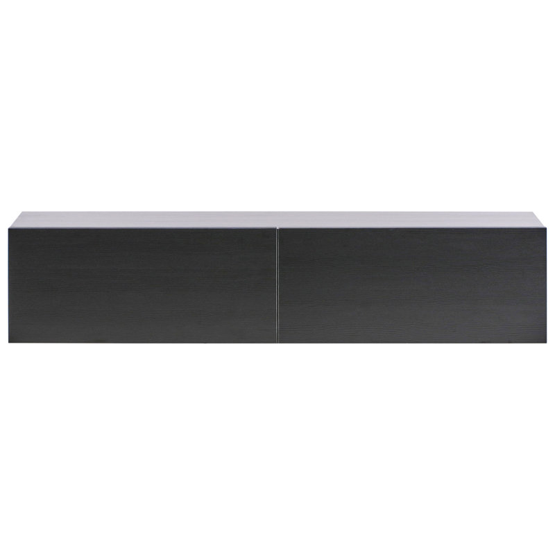 Wall Mounted TV Stand GLADSTONE, 30cm H x 140cm L x 40cm W, Black
