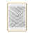 Cadre ouvert en angle, or poli
