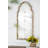 Moorish Arched Mirror With Antiqued Frame And Grid Pattern