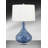 Atrani 28 in. Dappled Blue and White Table Lamp