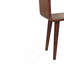 Mini table de chevet courbée ouverte en bois massif miel et caramel