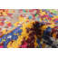 Tapis décoratif en laine de conception unique 9 pi x 11 pi 11 po noué à la main New Age rose/orange