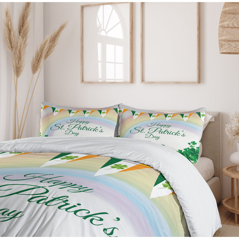 Eclectic Polyester Duvet Cover, Queen Duvet Cover + 2 Standard Shams