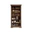 Bibliothèque simple de style européen tout en bois massif du sol au plafond