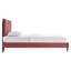  Grand lit plateforme Performance en velours blanc-38867217