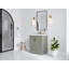 Boston 30 In. W X 22 In. D Single Sink Bathroom Vanity In Evergreen With Cove Edge White Quartz-109326125