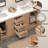 Vivian 72” Bathroom Vanity with Statuario Countertop-700059315