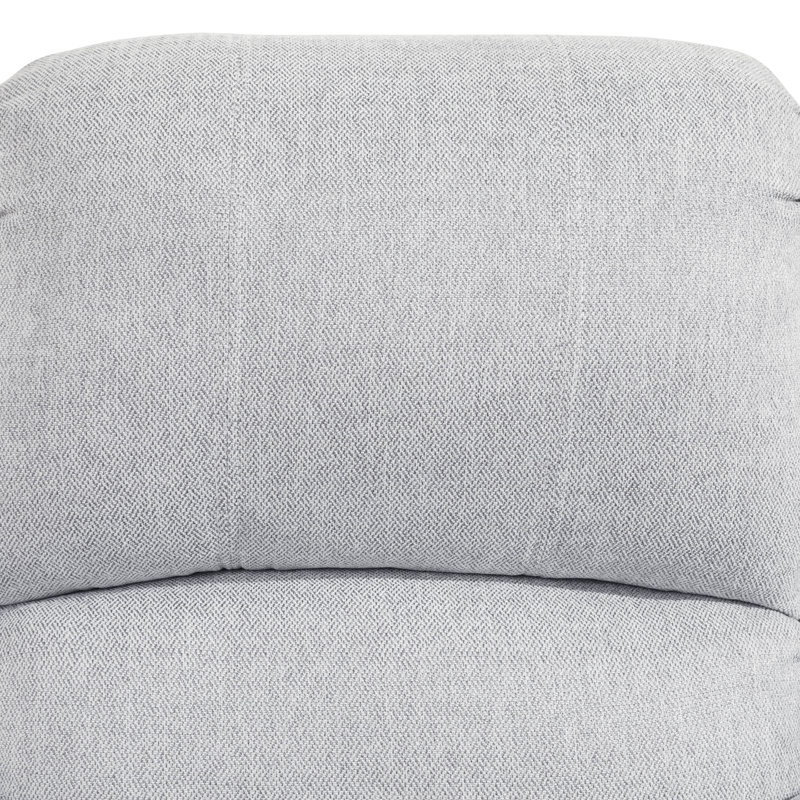 Soft Recliner Chair, Gray Silver Linen Blend