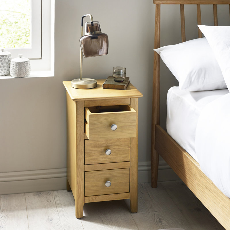 Amrico 34cm W Bedside Table, Natural