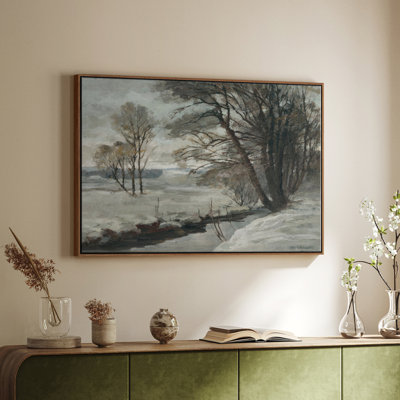 «Vintage Landscape - CDV III - Floater Frame, reproduction sur toile