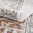 Brookdene Oriental Machine Washable Orange/Gray Area Rug-1289986371