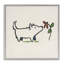 «Doodle Dog & Flower», art de la giclée encadrée par June Erica Vess-1082196621-1079680301