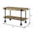 46.6" W Industrial Sofa Table, Natural Tone