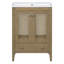 Ensemble de meuble-lavabo simple 24,01 po avec plateau Alandra