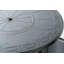 Hartwick 34" Round Gas Fire Pit Chat Table With Clear Glass Fire Beads