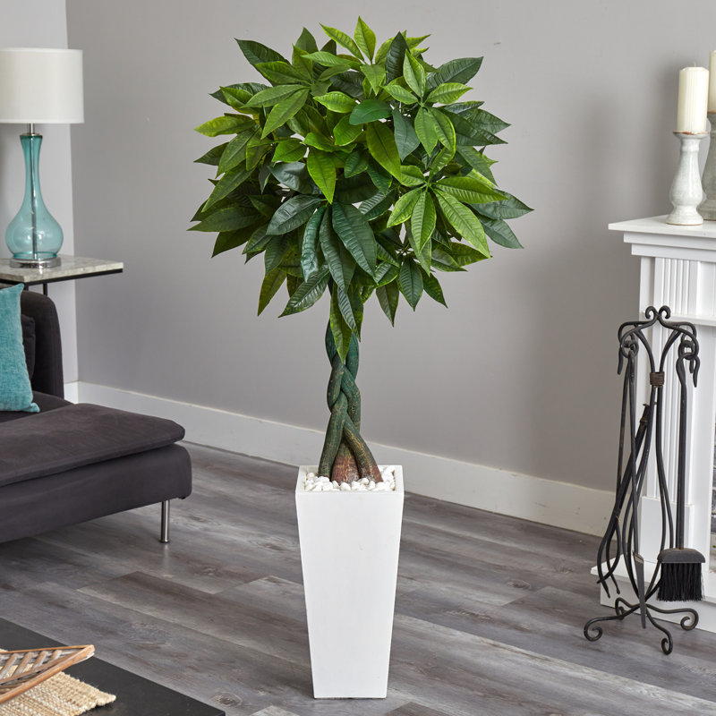 66'' Faux Foliage Tree in Ceramic Planter