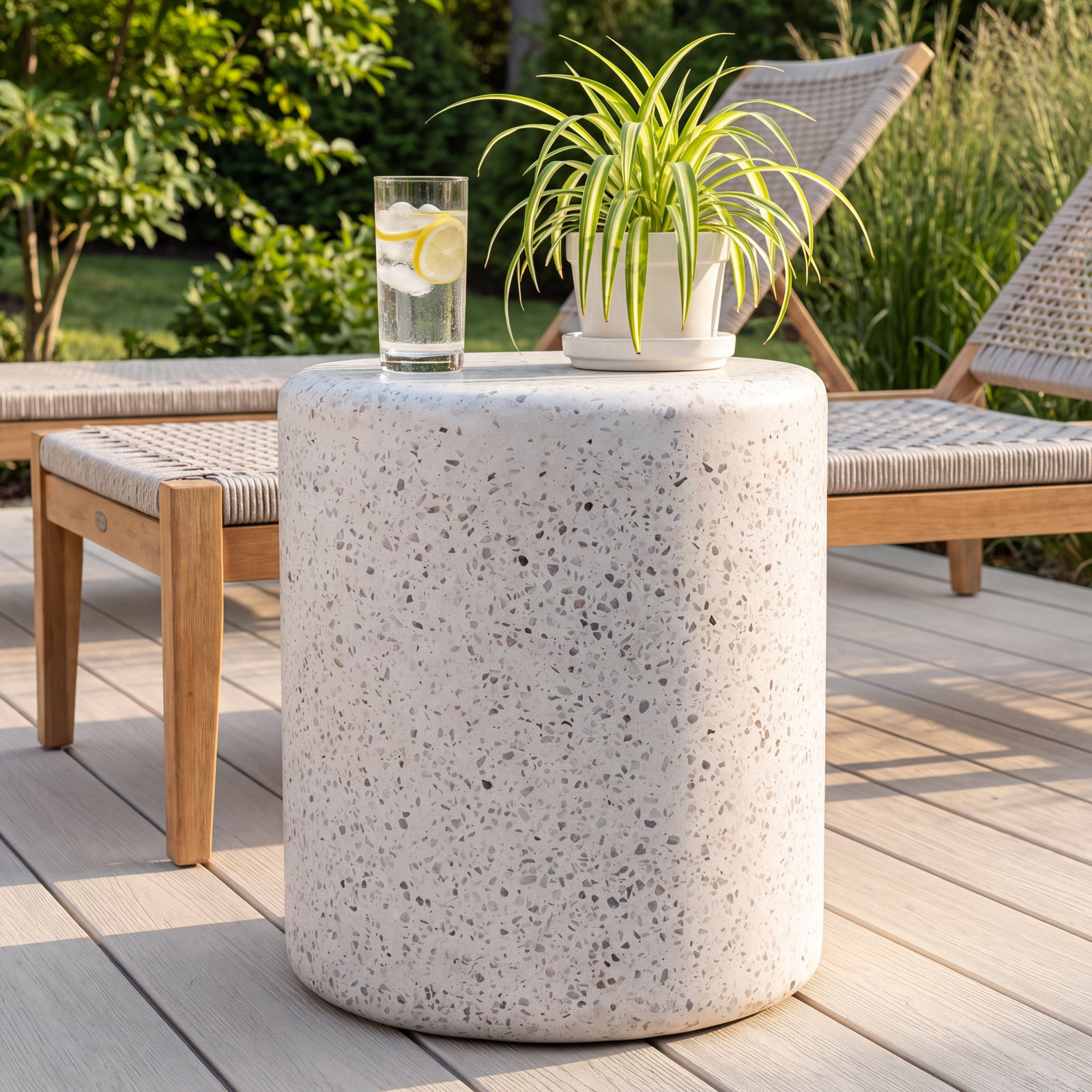 Ker Patio Side Table, 21" H x 18" L x 18" W