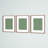 Roesler Rose Gold Metal Picture Frame - Set of 3 with Mat
