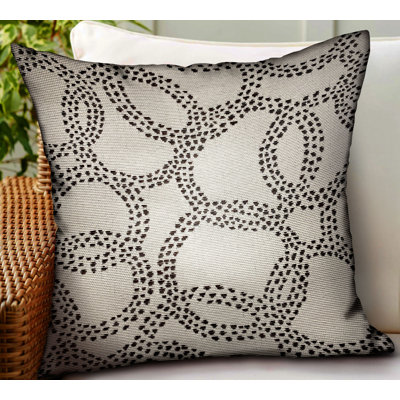 , 12" x 20" Plutus Orbit Rain Charcoal Scales Luxury Outdoor/Indoor Throw Pillow