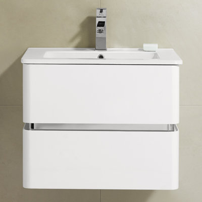Ensemble de meuble-lavabo simple mural 24 po Stellan