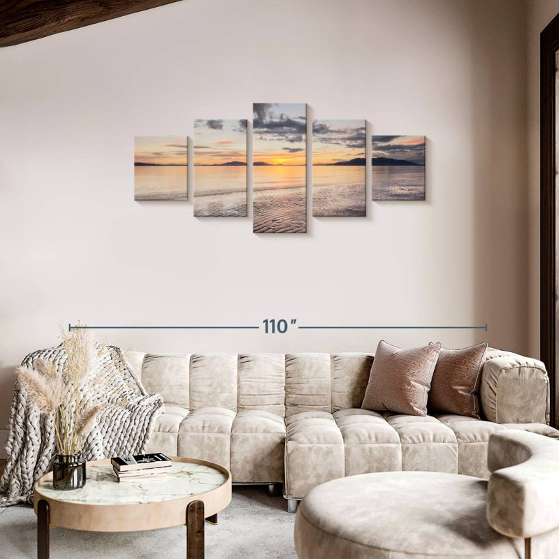 Samish Bay Sunset II, 34" H x 74" W