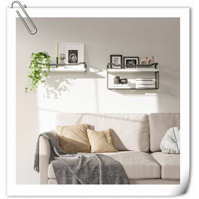Calogera 2 Piece Wood Floating Shelf