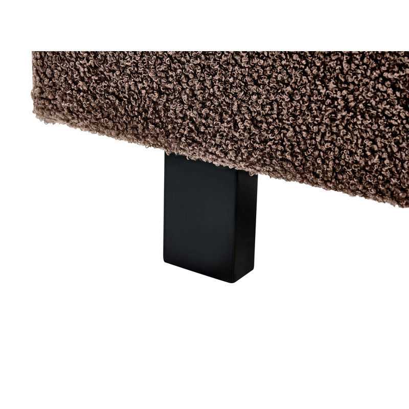 Waterbed Boucle ALBI Brown, European Double (155 x 211 cm)