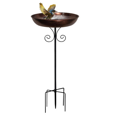 A feeder  Bath For Garden Metal Bath Standing Garden Decoration Large 81Cm Water Bowl For Wilds Birds Water Bath For Birds Garden Decoration Outdoor Water