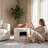 Pet Friendly Ottoman with Removable Pet Cushion