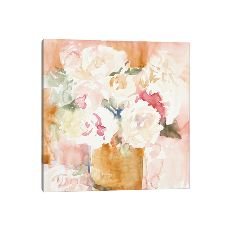 Cascading Blooms II by Lanie Loreth - Wrapped Canvas Painting, 30.48 cm H x 30.48 cm W