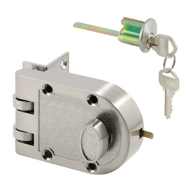 Prime-Line Bronze Deadlock, 666A, Single Cylinder, Angle Strike (Single Pack)