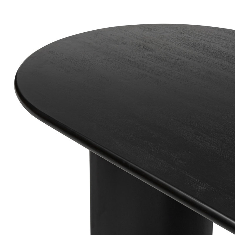 Paden Dining Table, Aged Black Acacia, 30" H x 118" W x 42" D