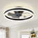 15.75" Low Profile Modern Style LED Ceiling Fan Light, APP+Remote Control, 6-Speed Fan, All Seasons
