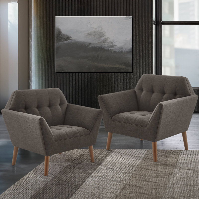 Ensemble de 2 chaises longues Merrylite Newport, Polyester gris anthracite