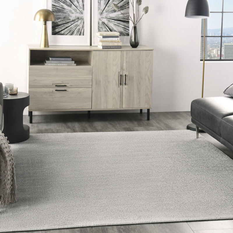 Tapis carré extérieur gris antidérapant 5 pi x 5 pi