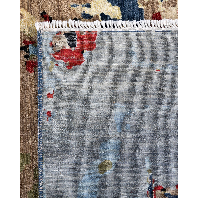 Overdyed One-of-a-Kind 9' 4" X 12' 4" Hand Knotted Area Rug