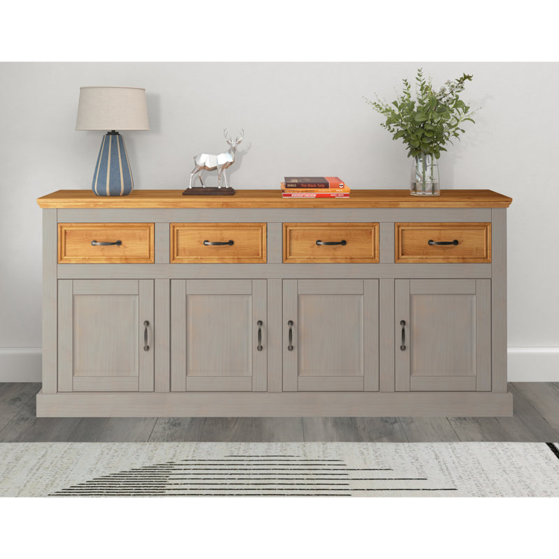 Suzie 192cm Sideboard, Grey/Stain