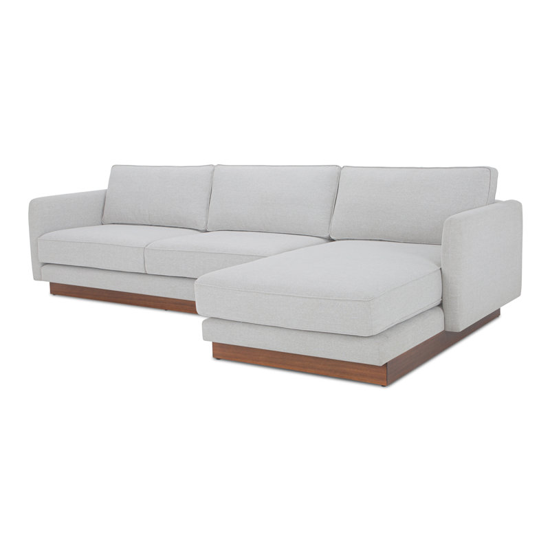 Vernon 2 - Piece Sofa & Chaise, White, Right Hand Facing