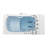 Ella Wheelchair Transfer 32"x52" Acrylic Air and Hydro Massage Walk-In Bathtub, Fast Fill Faucet-123516907