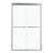 Shower Door 48" W X 76"H Semi-Frameless Bypass Sliding Shower Enclosure, 5/16 In. (8Mm), Brushed Silver-123210050