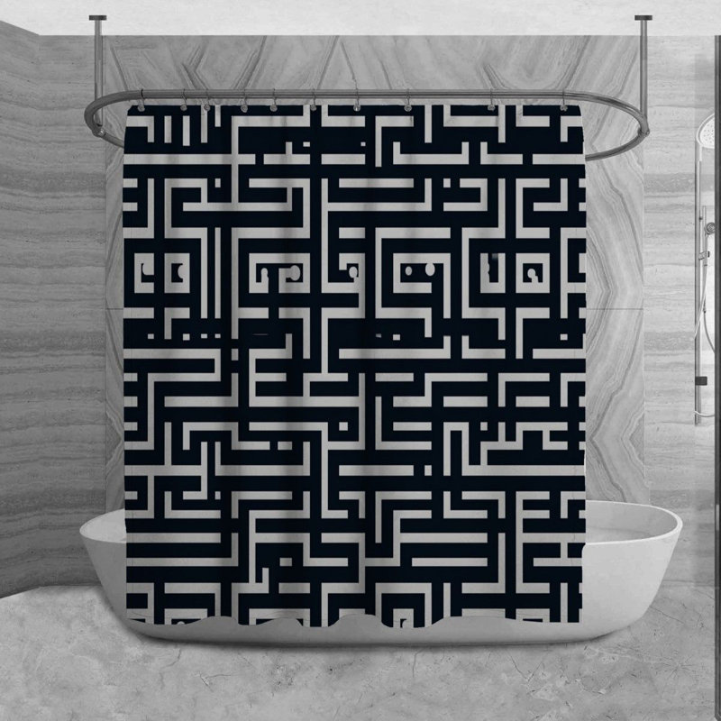 Rideau de douche Takeo, H 73 po x l 70 po