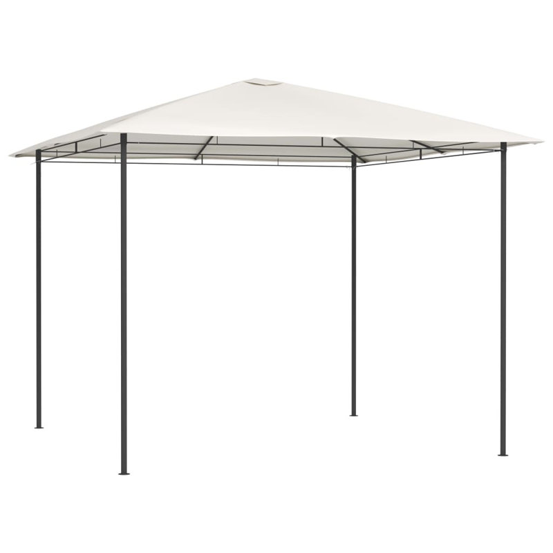 Peterlee 3m W x 3m D Steel Patio Gazebo, Cream
