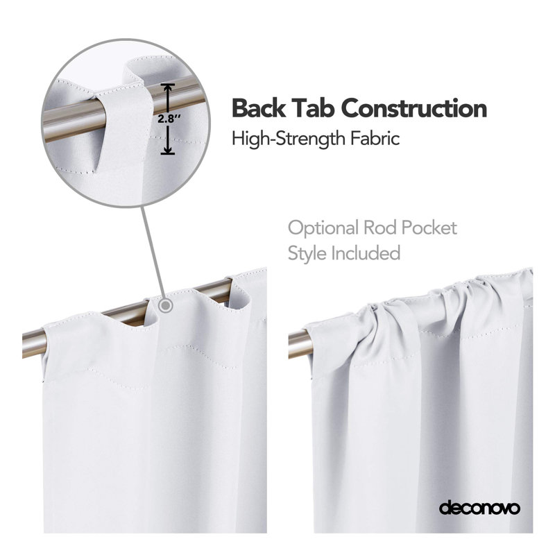Regie Blackout Curtain Pair, Grey/White