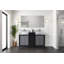 Ensemble de meuble-lavabo de 55 po Lexora Zilara en noir et gris avec robinet
