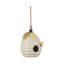 Sagebrook Home 7" Beehive Bird Feeder, Ivory