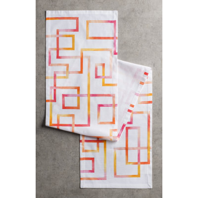 Geometric 100% Cotton Table Runner