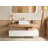 Tresa Modern Rectangular Vessel Bathroom Sink Basin in Stone Resin with Pop-Up Drain