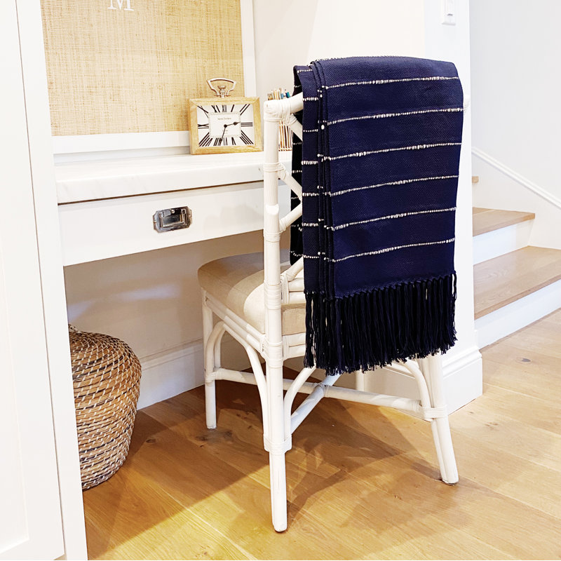 Pampa Hand Woven Throw Blanket, Midnight