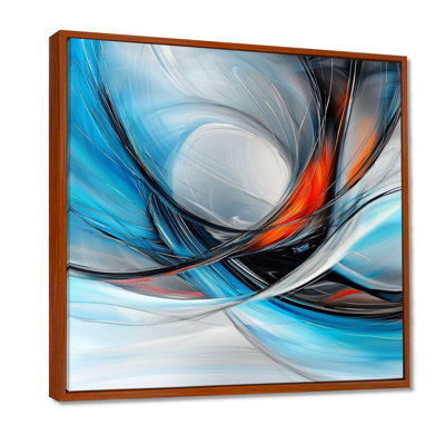 Disintegrating Order Of Blue And Red Fractal I - Abstract  Fractal Print Wall Art